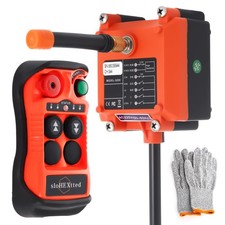 2 Button Channel Industrial Wireless Overhead Crane Remote Control Kit 12V 24...