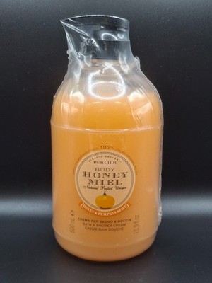 Perlier Body Honey Miel Honey & Pumpkin Spice Bubble Bath & Shower Cream 500mL