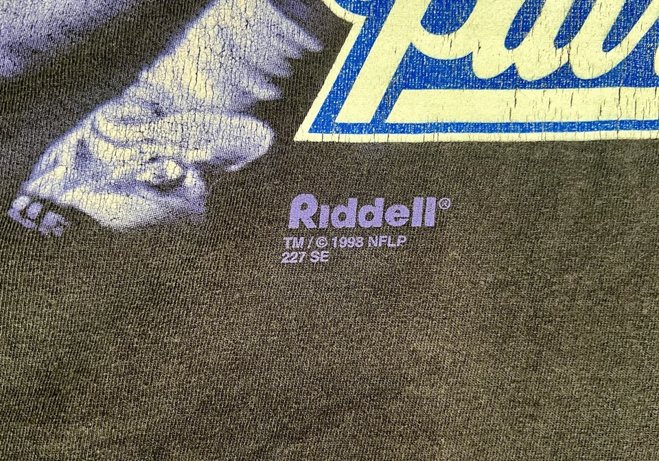Camisa Riddell Negra Fútbol Americano NFL New England Patriots De Colección Talla XL 1998 Randy Moss  Foto 4 de 4