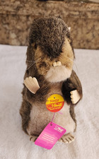 Vintage Steiff Beaver Nagy 2121/18 BEAVER 8" Plush w/Button Tag Germany