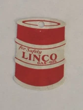 RARE Unused Original Linco Oil Company Motor Oil Change Tag