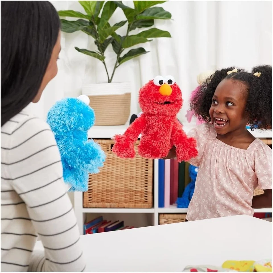 GUND Sesame Street Official Elmo Muppet Plush Hand Puppet  11" - Image 4 of 4