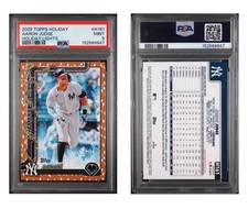 2025 Topps Holiday ~ Aaron Judge H161 Gold Holiday Lights ~ PSA 9 Pop 3