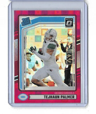 2024 OPtic Tejhaun Palmer Rated Rookie Red Pandora Prizm #384 Arizona Cardinals