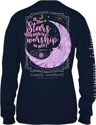 Simply Southern If the Stars Were made to Worship Long Sleeve T-Shirt Women
