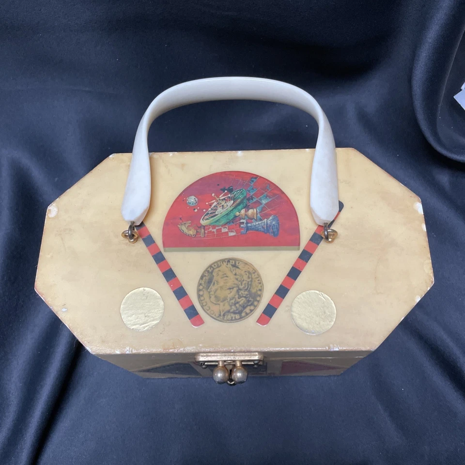 Bolso de Mano Annie Laurie Originales Palm Beach Vintage 3D Geisha Juegos de Cartas Foto 2 de 4