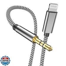 [Apple MFi Certified] iPhone Aux Cord for Car, Lightning to 3.5 mm Headphone 