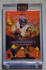 4/5 Matthew Stafford Black Tie Orange /5 Wild Card Mojo