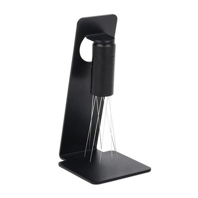 Adjustable 8 Needle 0.4mm WDT Espresso Tool Magnetic Stand Black
