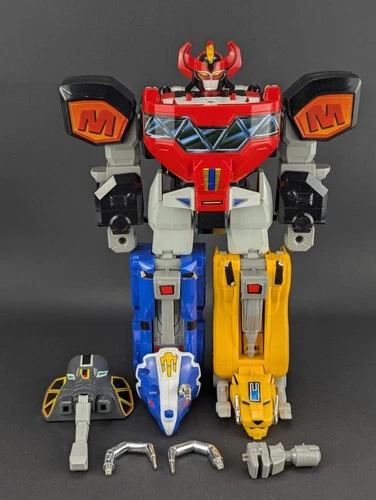 Mighty Morphin Power Rangers Deluxe Dino Megazord READ Bandai 1993 Vintage