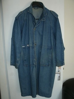 Vintage Le Frog Jeans Mantel, unisex, Gr. S