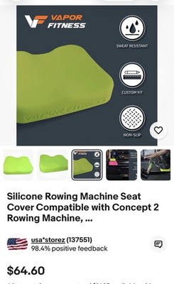Silicone Rowing Machine Seat Cover Compatible with Concept 2 Rowing Machine, ...