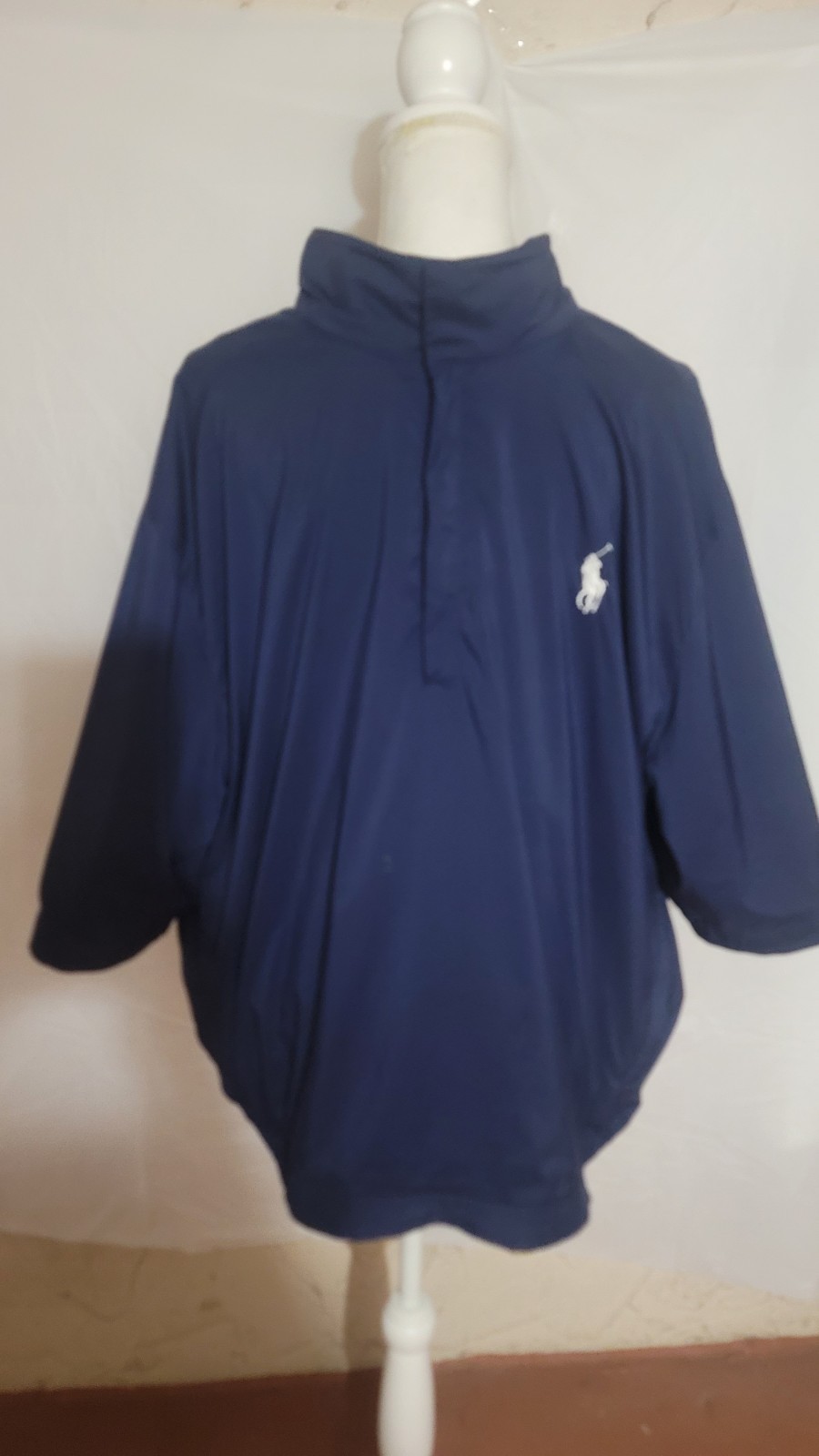 Polo Ralph Lauren Golf Giacca a Vento 1 2 Zip Pony Logo Blu Navy Uomo XL