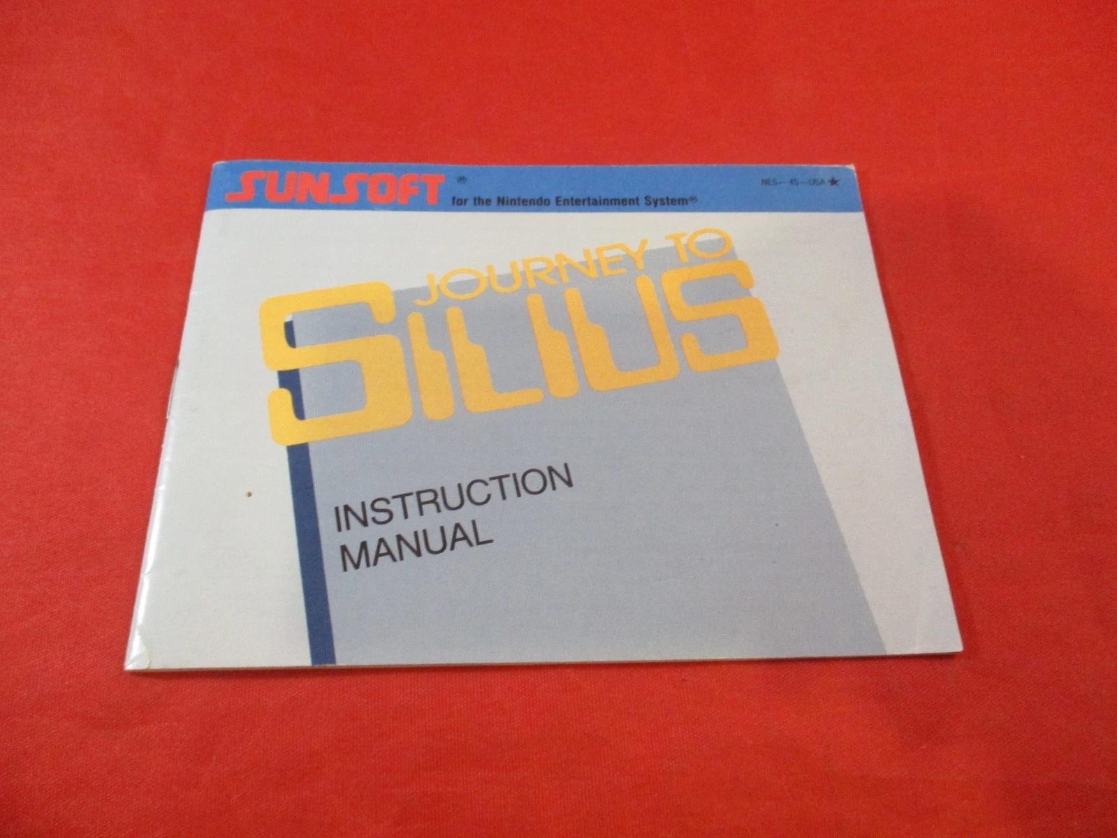 Journey to Silius Nintendo NES Instruction Manual Booklet ONLY
