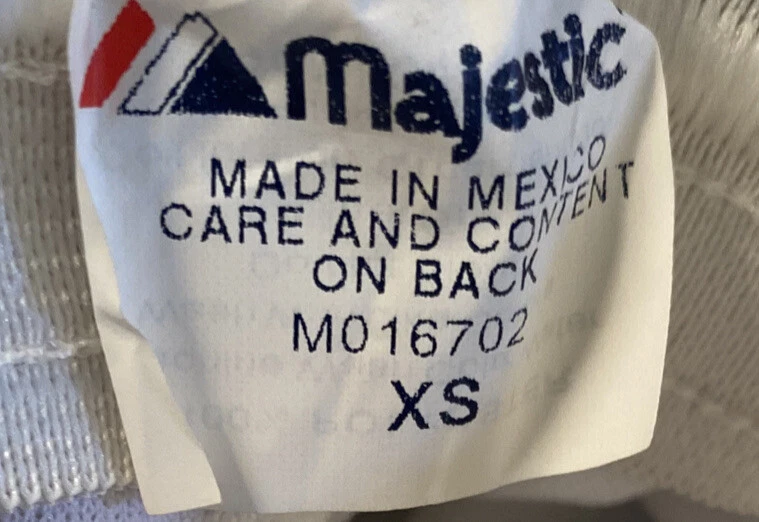 ⚾ Majestic Pantalones de Béisbol Pull-Up Juveniles para Niños - Blanco XS - Frente Cerrado, Registro MLB Foto 3 de 4