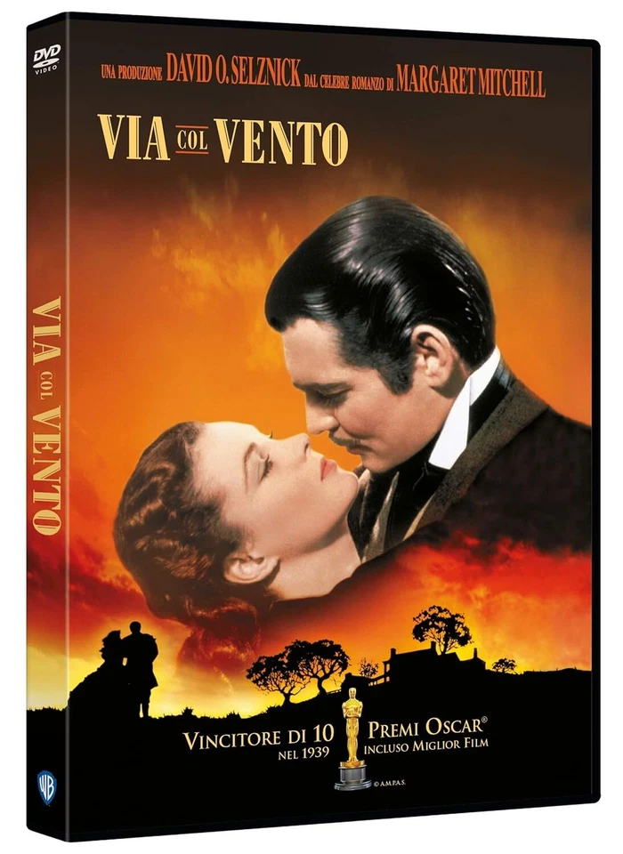 WARNER BROS. 2 Dvd VIA COL VENTO di David O. Selznick nuovo sigillato 1939