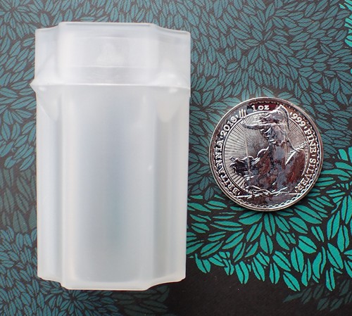 4 X CoinSafe Square Coin Storage Tubes For 1oz Silver Rounds & Medallions 39mm E - Foto 8