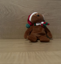 TY Original Beanie Baby - 2008 Holiday Teddy, in storage since purchase in 2008