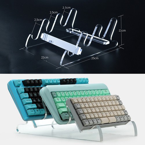 Universal Transparent Acrylic Game Keyboard Stands Convenient Removable Brac-YR - Bild 5 von 6