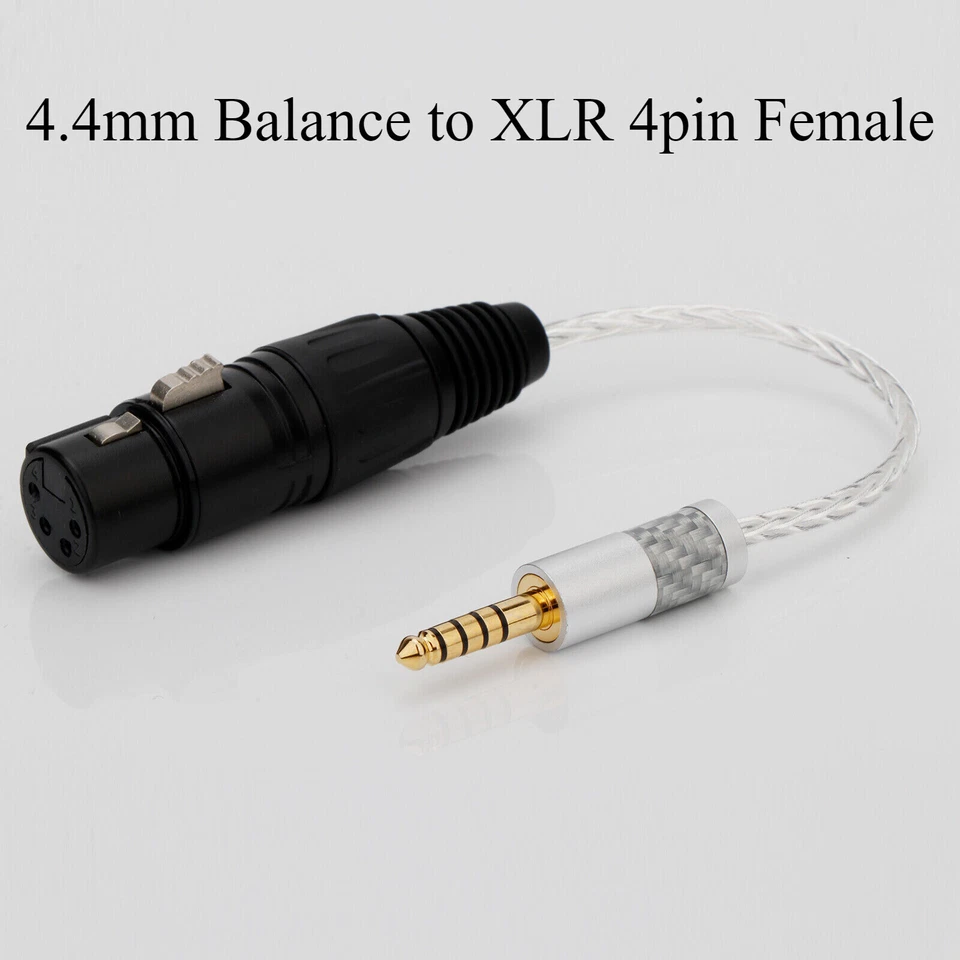 Audio 2.5mm/3.5mm/4.4mm/6.35mm Male to 4 Pin Female Extension Headphone Cable - Image 3 of 4