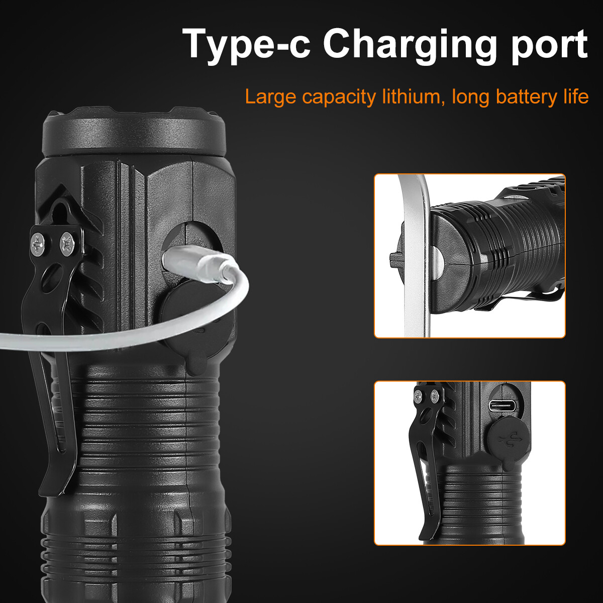 2-cell rechargeable tactical flashlight MAGTAC LED Plain Bezel System – Maglite Style:Blue tpu coated Capita D.O.A - Defenders The flashlight is made