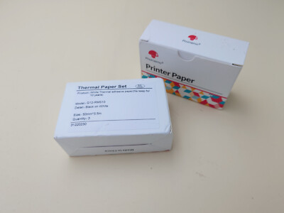 2x Phomemo Aufkleberpapier   3 Rollen selbstklebendes Thermodruckerpapier