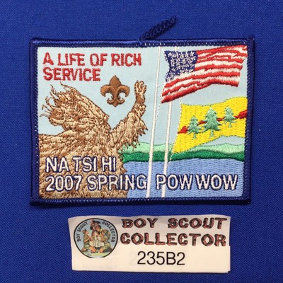 Boy Scout OA Na-Tsi-Hi Lodge 71 2007 Spring Pow Wow Order Of The Arrow Patch NJ