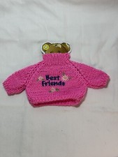 Bear Wear Pink Sweater Clothes Best Friends Fits 10" to 12" Bears Plush Knitted
