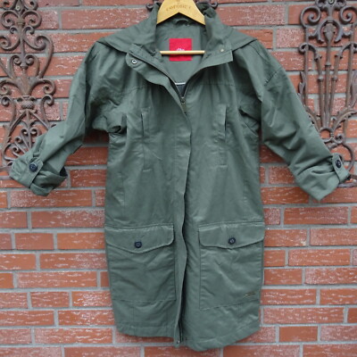 NWOT sz. 34/36? s.OLIVER Olive Green Parker/Short Coat Hood See Measurements