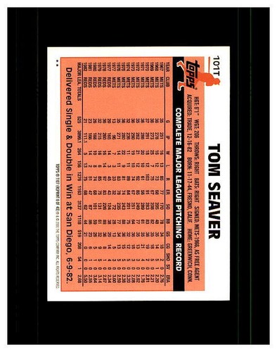TOM SEAVER YOU PICK SEE SCANS OF EVERY CARD ALL TOM SEAVER CARDS ODD BALL METS - Bild 139 von 183