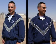 USAF AIR FORCE IMPROVED PHYSICAL TRAINING REFLECTIVE PTU JACKET ALL SIZES