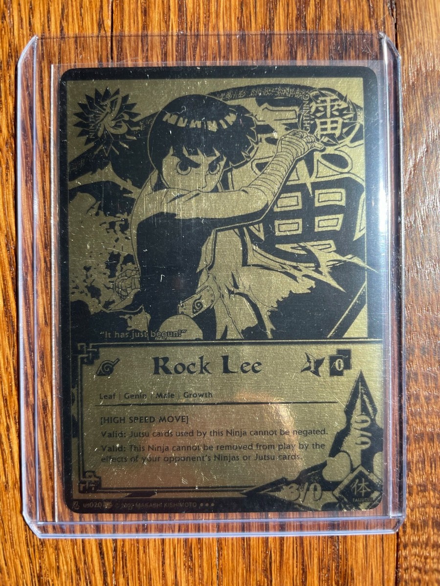Naruto CCG TCG N-US-020 N-US020 Rock Lee [High Speed Move] Black