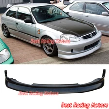 For 1999-2000 Honda Civic 2/3/4dr CS Style Front Bumper Lip (Urethane)