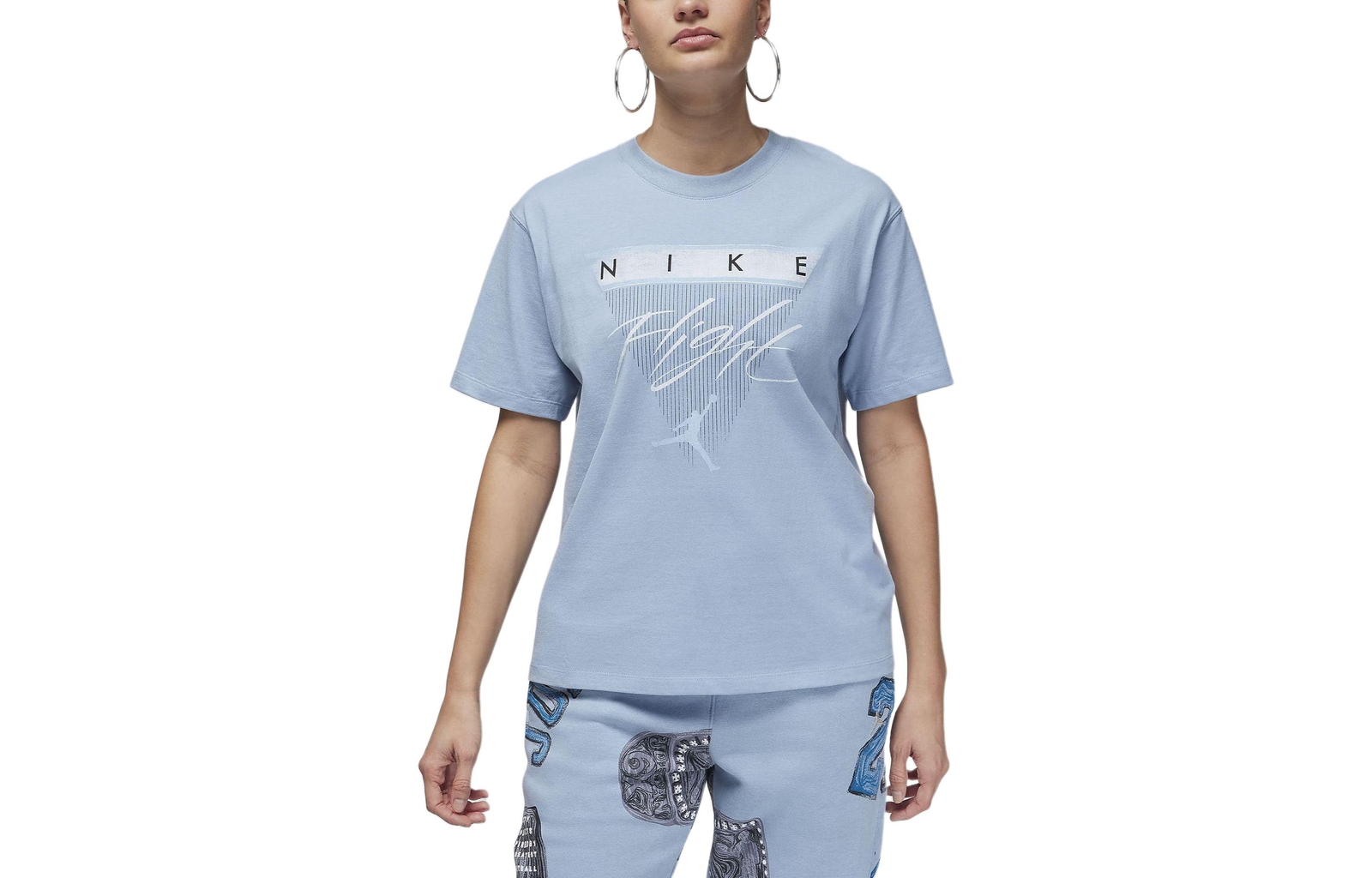 Повседневная футболка с круглым вырезом и коротким рукавом с логотипом Jordan Alphabet