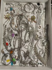 Lot Bijoux 524 Gr ancien divers Jewellery argenté ? Argent ? Acier ? Vintage 26