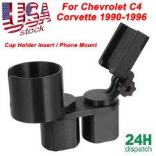For 1990-96 Chevrolet Corvette C4 Center Console Cup Holder Phone Holder Insert