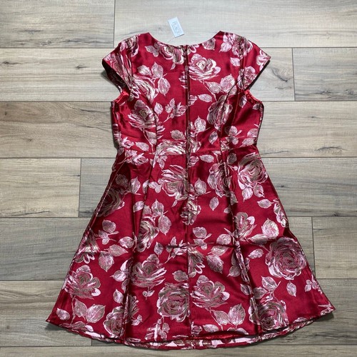Childrens Place Womens Mommy & Me Metallic Rose Jacquard Floral Dress Size 14 - Picture 12 of 14