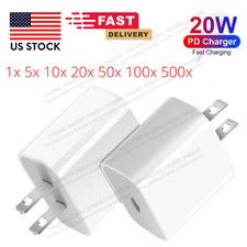 For iPhone 15 14 13 12 11 20W Fast Charger Block PD USB C Wall Power Adapter Lot