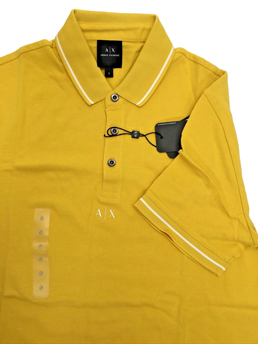 A|X Armani Exchange Men's, Short Sleeve Logo Mesh Polo Shirt A|X Armani Exchange Men's, Short Sleeve Logo Mesh Polo Shirt
