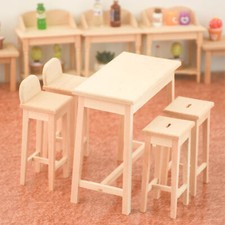 1:12 Scale Dollhouse Miniatures Mini Furniture High Table Stool Decor Accessorie