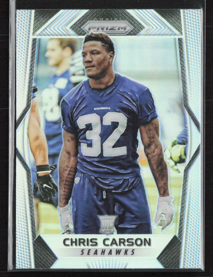 2017 Prizm #212 Chris Carson Silver Prizm Near Mint