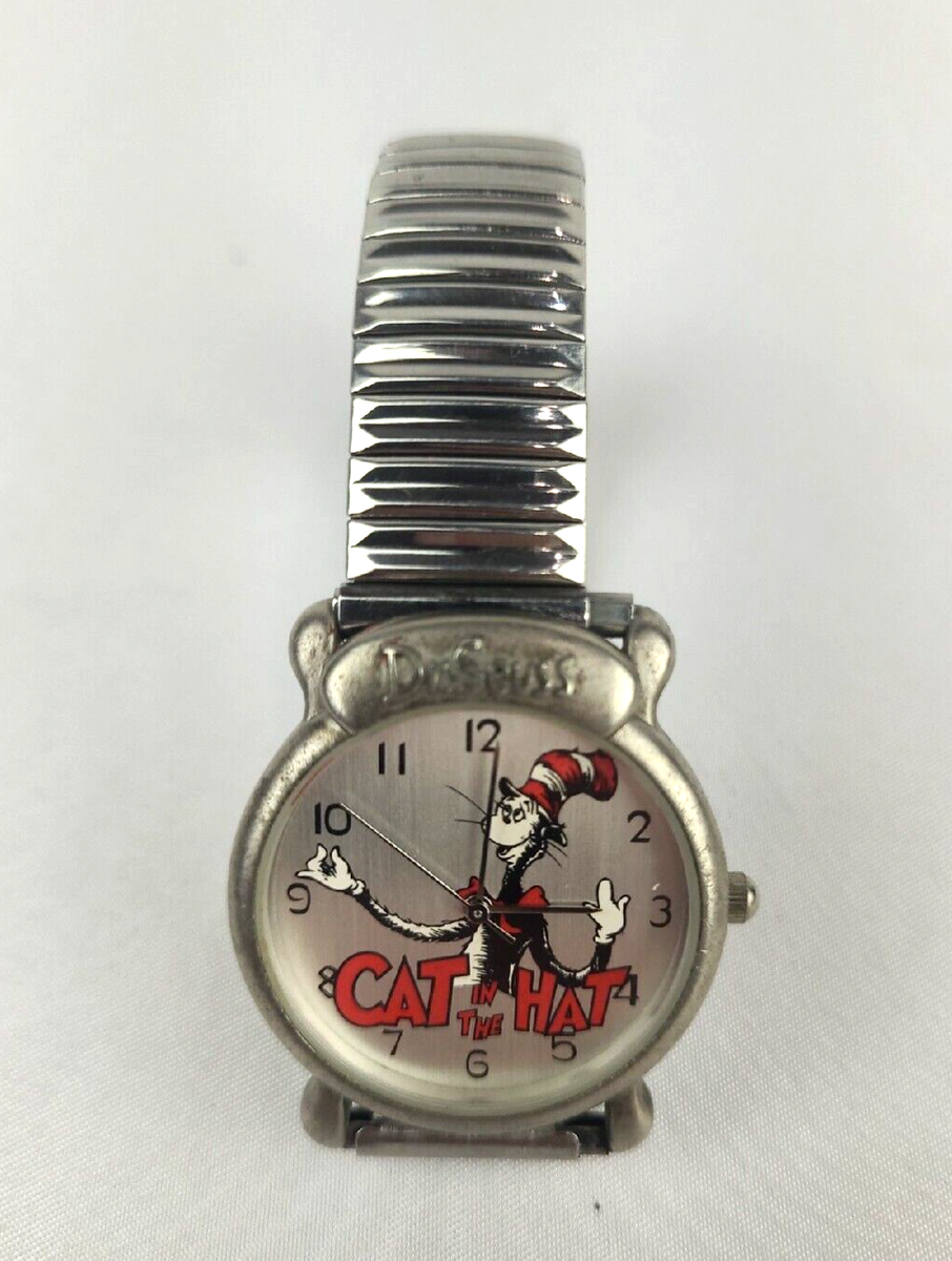 Vintage Dr Seuss Watch Women Silver Tone 1997 Tick Tocking Time Tickers Vintage 1997 Authentic Dr. Seuss Tick-Tocking Time Tickers  main image 4