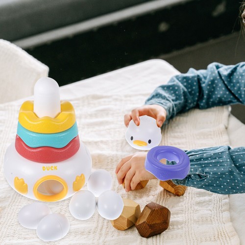 1 Set Tier-Stapelringe-Spielzeug, Baby-Stapelringe-Spielzeug, lustiges - Bild 3 von 12