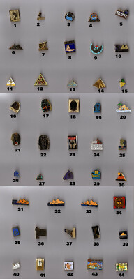 Werbepins Thema Ägypten (Tutanchamun Nofretete...) 44 Ausführungen zur Auswahl