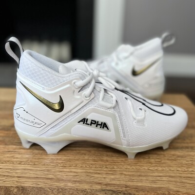 Nike Alpha Menace Pro 3 Football Cleats White Black Men\'s Size 11.5 Cleats NEW s-l400.jpg main image 2