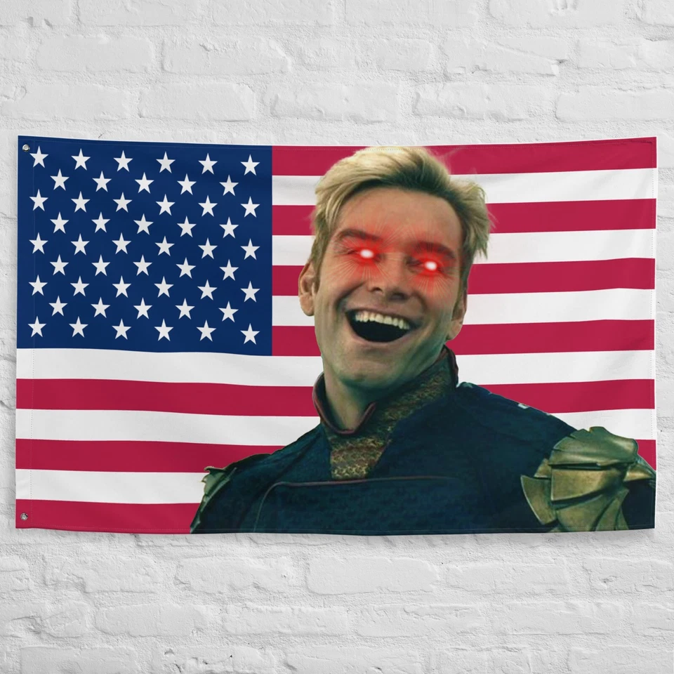 Bandeira Homelander - The boys Superman Merch Decor - Imagem 2 de 4