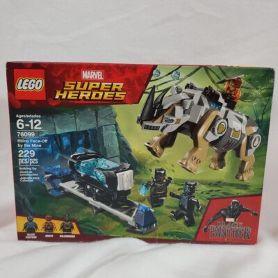 Lego Marvel Super Heroes Black Panther Rhino Face-off by The Mine 229pcs 76099