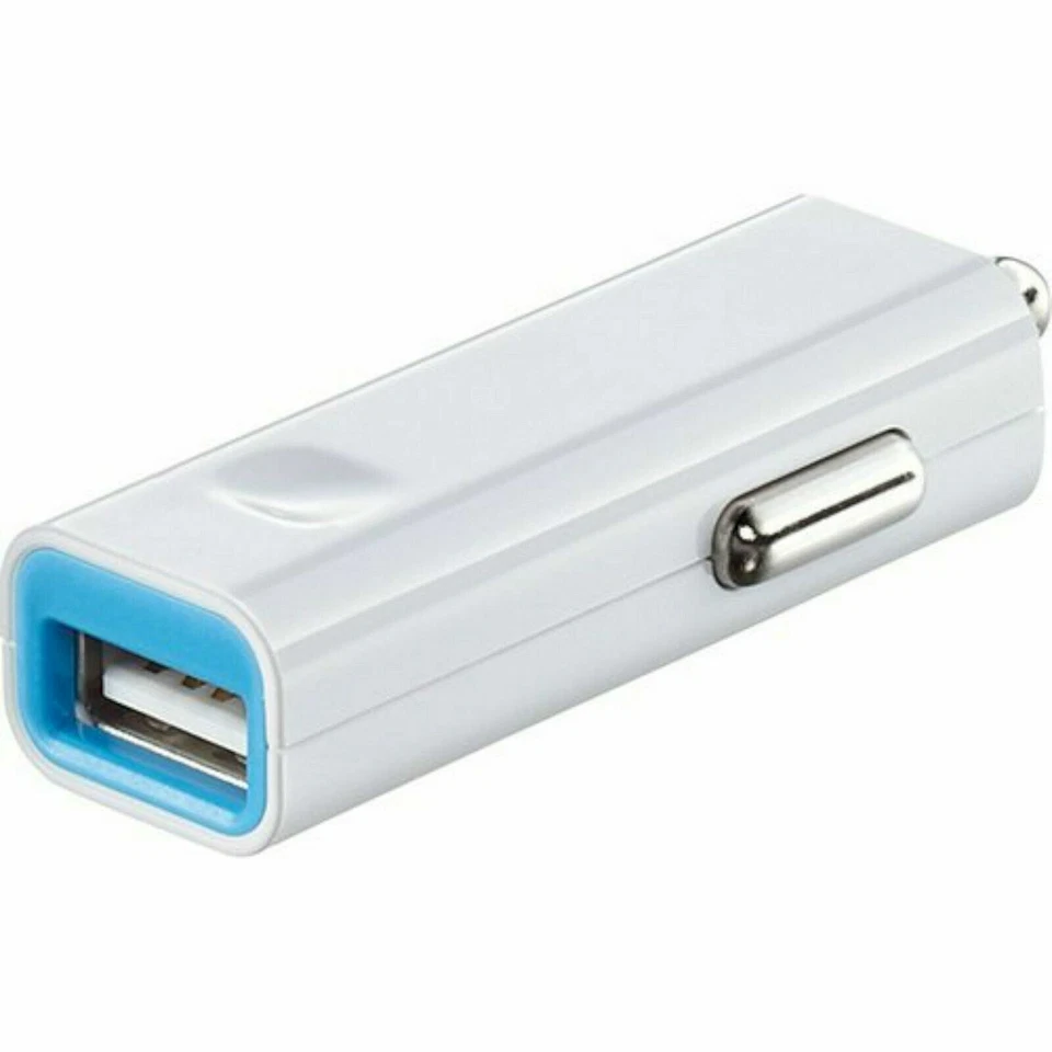 NUEVO Cargador de Coche USB Insignia 12W Blanco/AZUL Teléfono Universal 5v/2a iPad/iPhone Foto 2 de 3