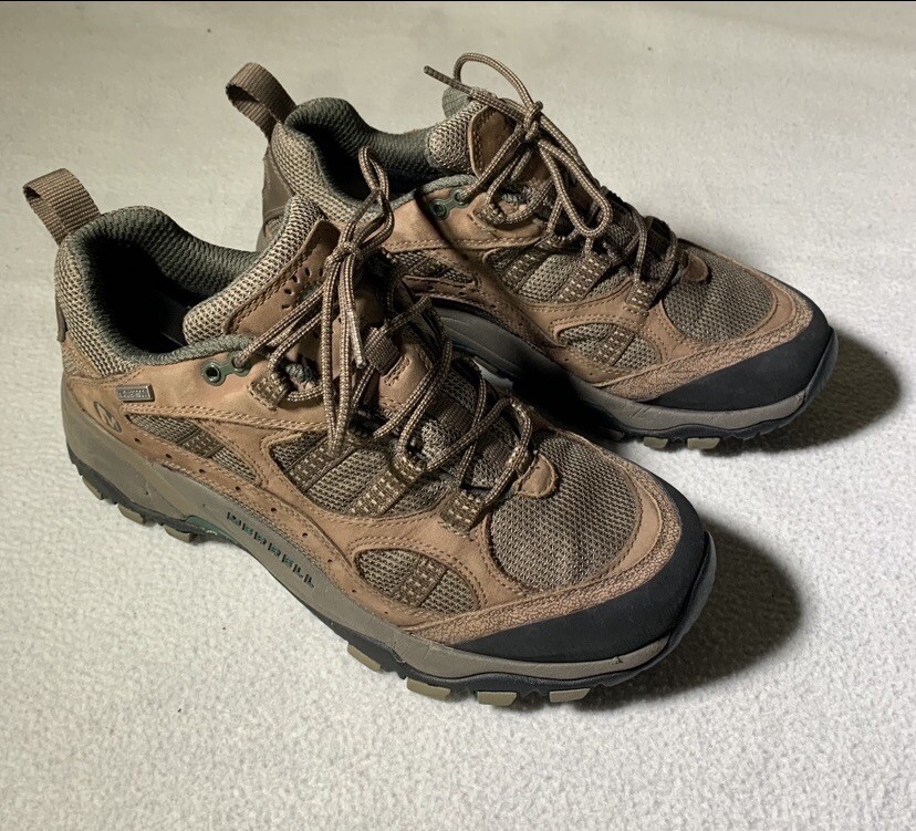 Merrell Scarpe Donna Taglia 8 Moab Ventilatore Escursionismo Trail Marrone Outdoor Campeggio