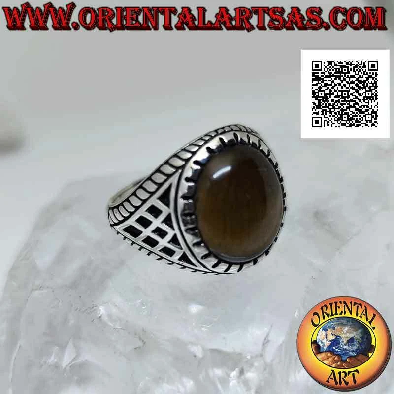 Bracciale Con Occhio Di Horus In Argento 925, Filo Nero, Amuleto Egiziano Di Protezione, Finitura Lucida, Dimensione 1,3 Cm